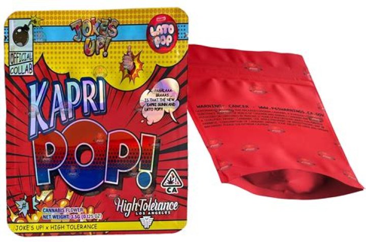 High Tolerance KAPRI POP! Joke's UP! Lato Pop 3.5g Empty Holographic