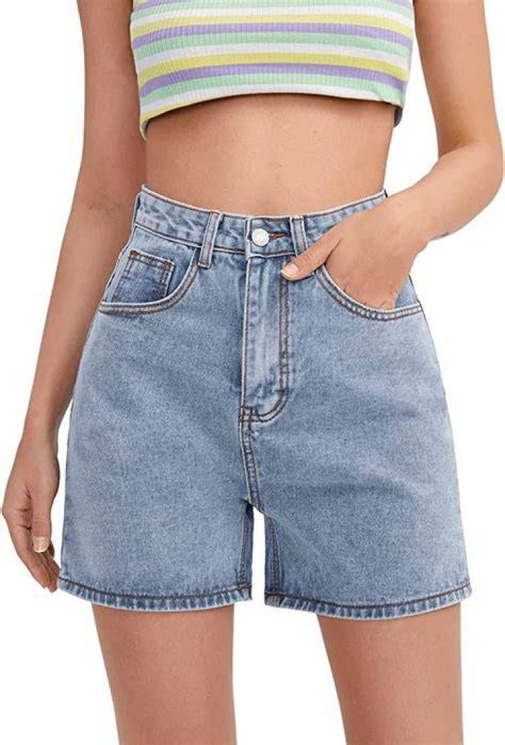 High Waist Jean Shorts Summer Outfit With Black Tank Top Summer
