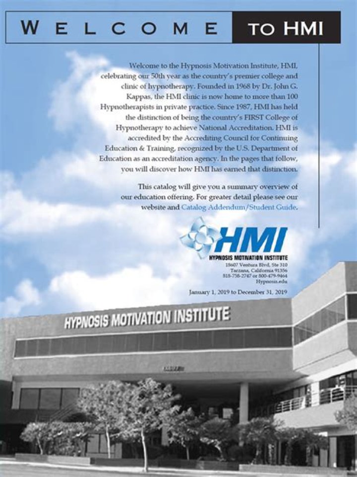 HMI Instructional Staff Hypnosis Motivation Institute