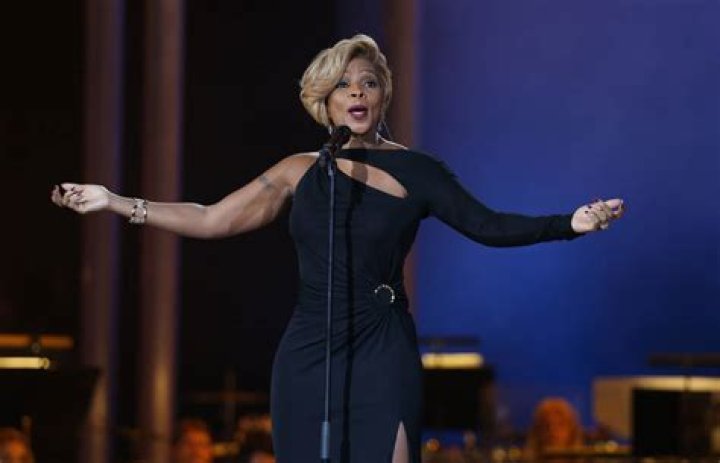 Hollywood Singer And Actress Mary J Blige On Stage