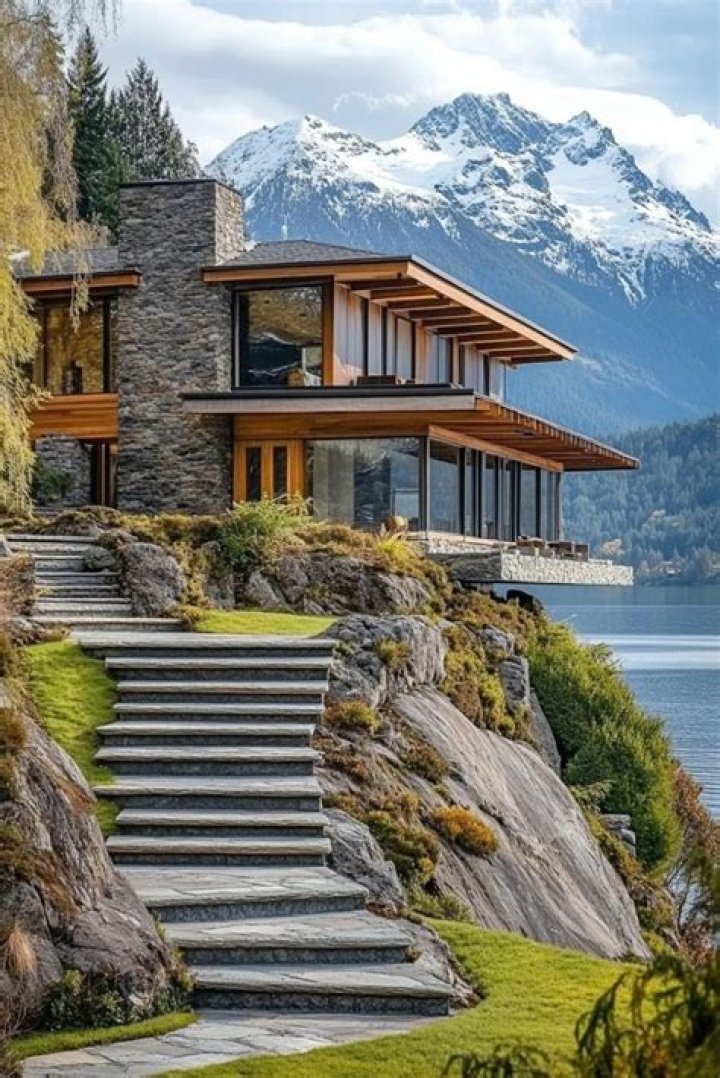 Home Fashion, Beautiful Homes, Houses, Cabin, Manga, House Styles, Pins