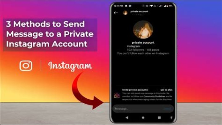 How To Message A Private Instagram Account typikalempire