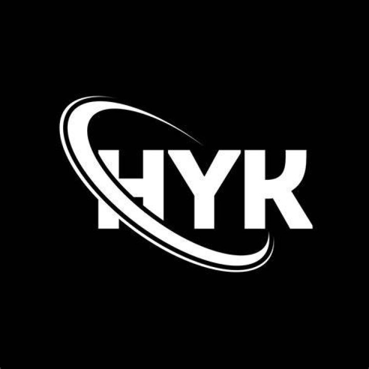 HYK logo. HYK letter. HYK letter logo design. Initials HYK logo linked