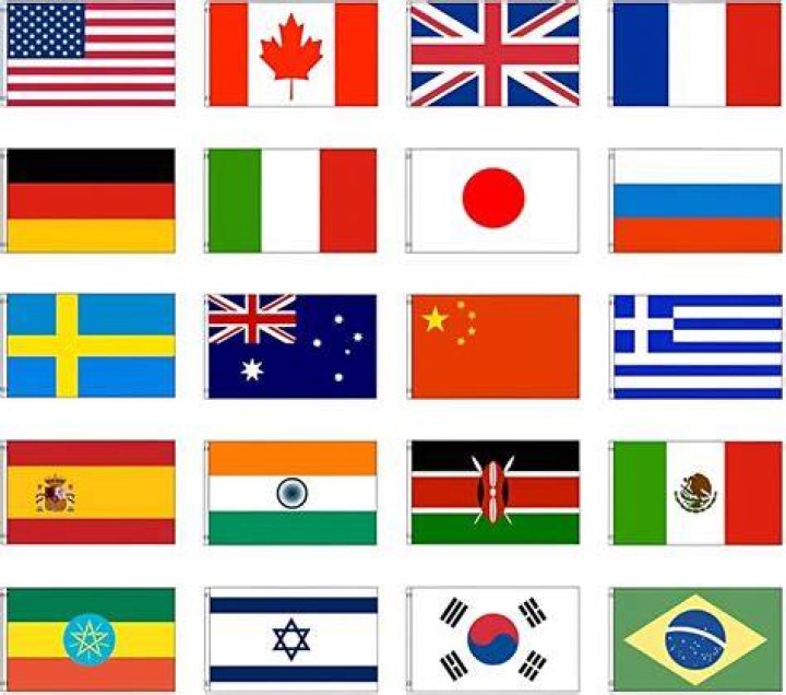 International 3x5 Flag Set of 20 Country Countries Polyester Flags