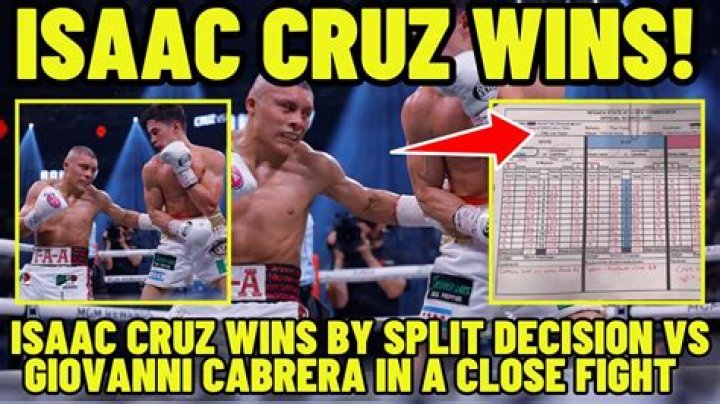 Isaac Cruz wins split decision over Giovanni Cabrera in WBA lightweight