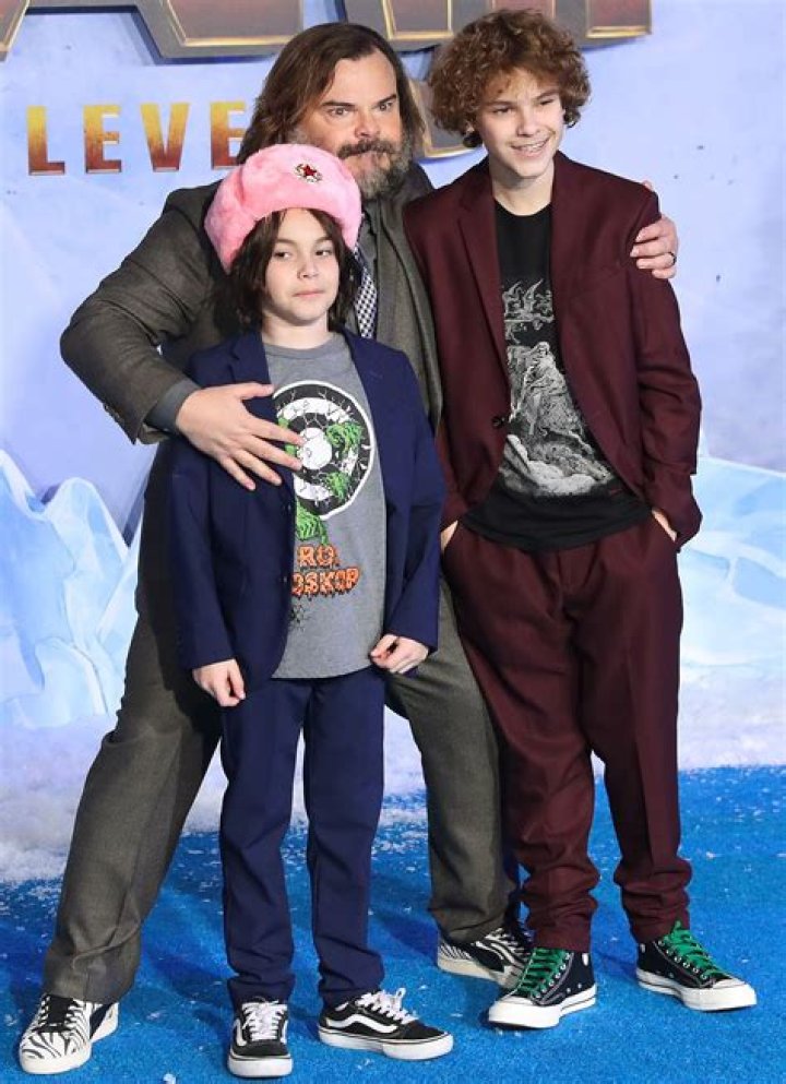 Jack Black Brings Dad and Sons to Jumanji The Next Level Premiere