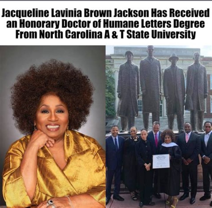 Jacqueline Jackson receives honorary doctorate from North Carolina A