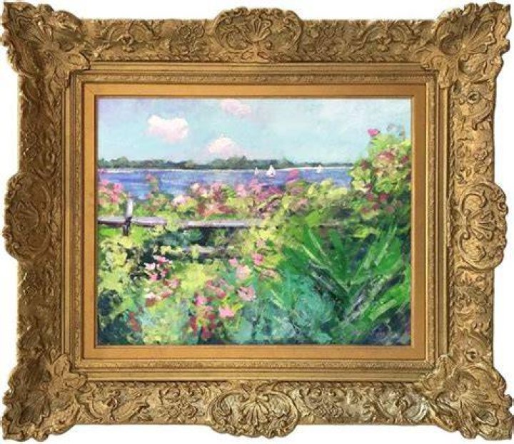 John Crimmins View from the Courtyard Garden, Painting For Sale at