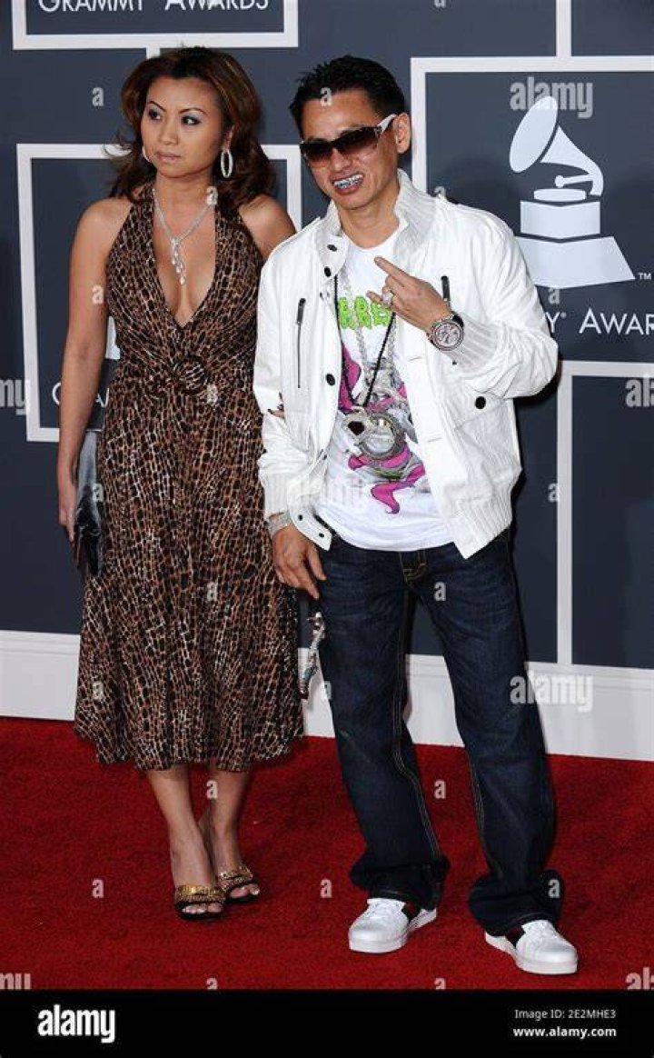 Johnny Dang and wife at the 52nd Annual Grammy Awards, held at the