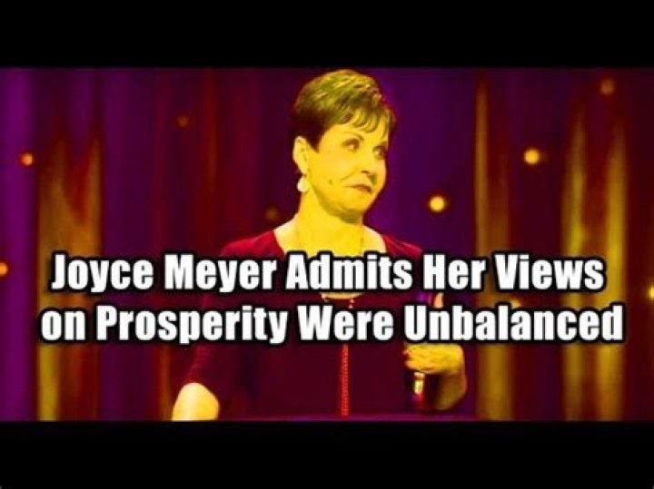 Joyce Meyer Allegedly Repents of Prosperity Teaching