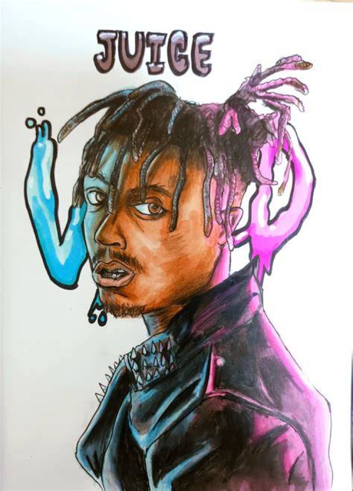 Juice Wrld Fan Art Drawing Artstation 054 Juice Wrld By Sol Cano Sol