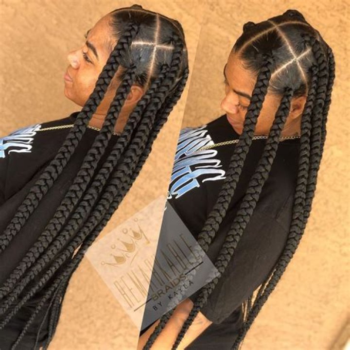 Jumbo Knotless Box Braids With Curly Ends bmpnews