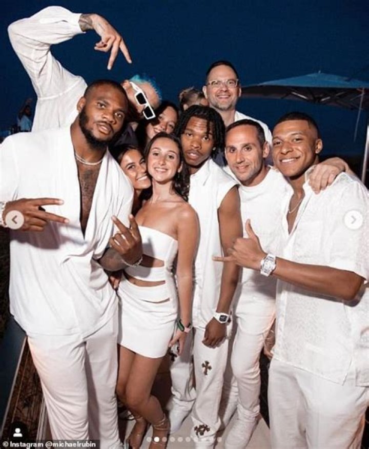 Kylian Mbappe Parties With Tom Brady At Michael Rubin's Starstudded