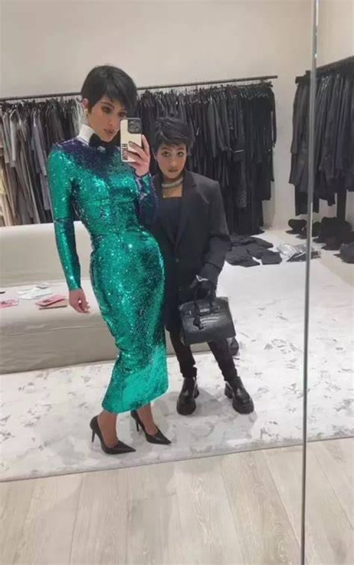 Kylie Jenner Just Channeled Kim Kardashian In A Chic Aqua Dress
