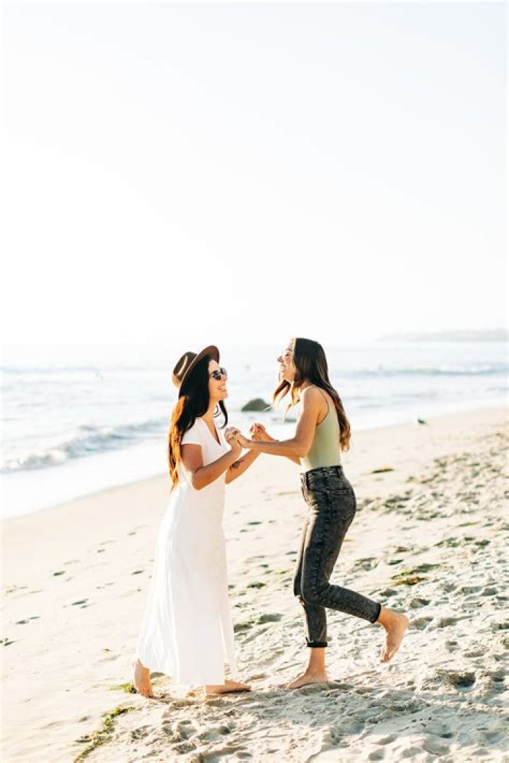 Laguna Beach Engagement Photos with Allie & Sam at Golden Hour in 2022