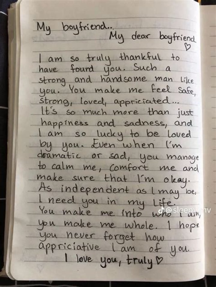 Letters To Your Boyfriend, Letter To My Ex, Letters To My Husband
