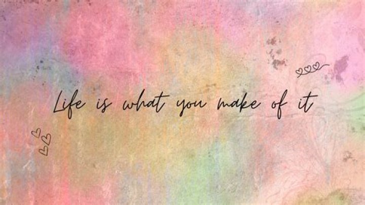 Life is what you make it. motivationalquotes inspiring Quote