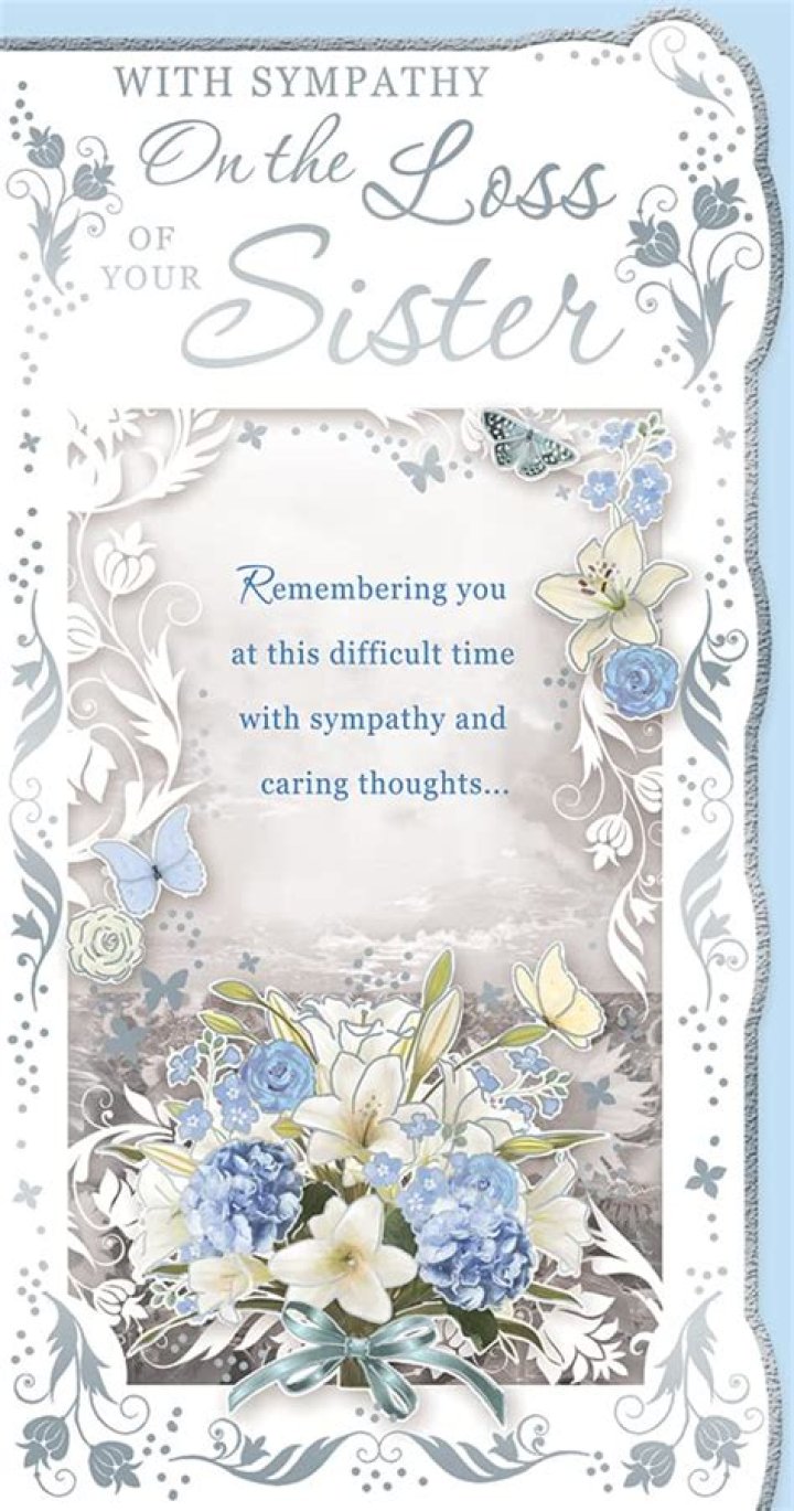 Loss of Sister Sympathy Card Stationery & Office Supplies Sympathy