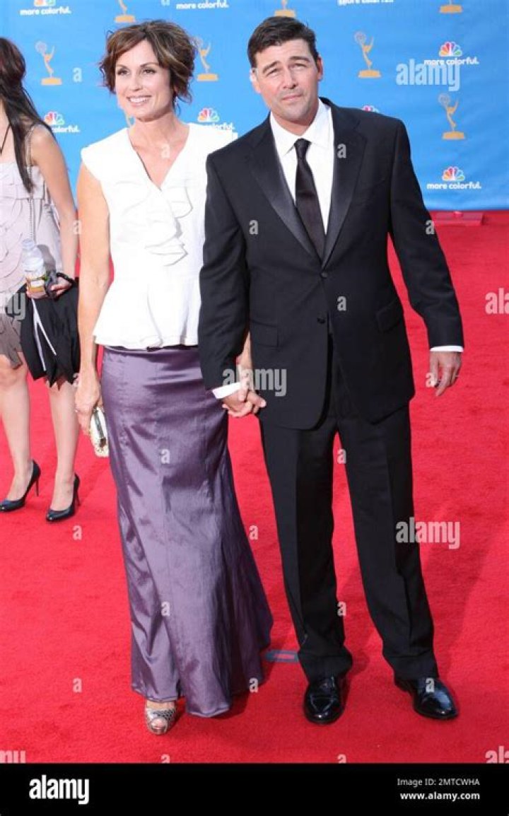 (LR) Kyle Chandler and Kathryn Chandler arrive for the 23rd annual SAG