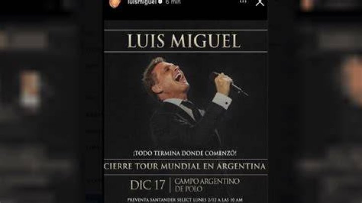 Luis Miguel in Argentina social networks doubt if it is a double who