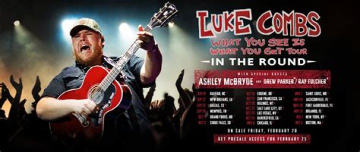 Luke Combs extends headlining "What You See Is What You Get" Tour