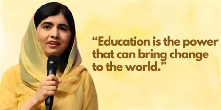 Malala is brave because she stood up for her belief of women education