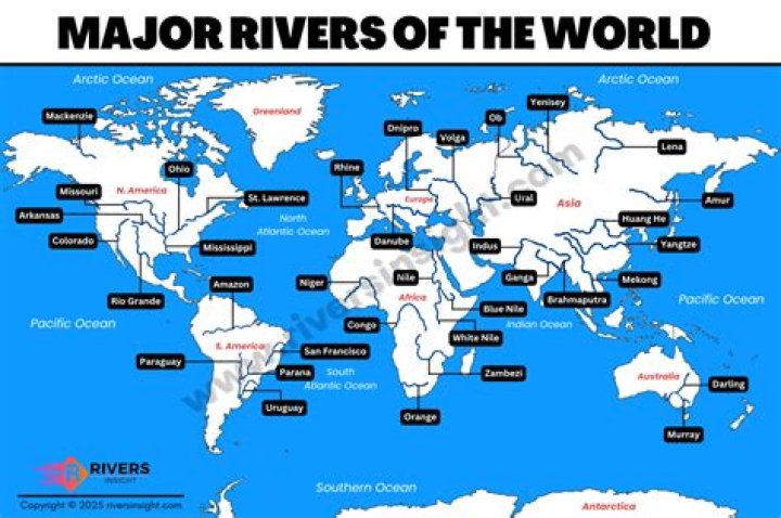 Map Of Major Rivers In The United States Zip Code Map