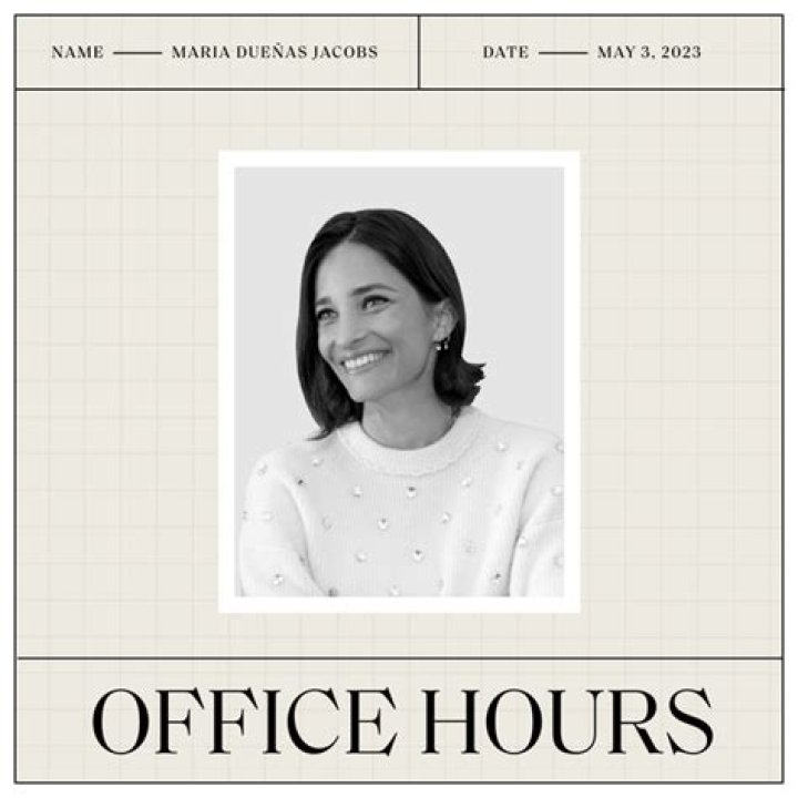 Maria Duenas Jacobs, Director of Brand Development at Stitch Fix, Wears