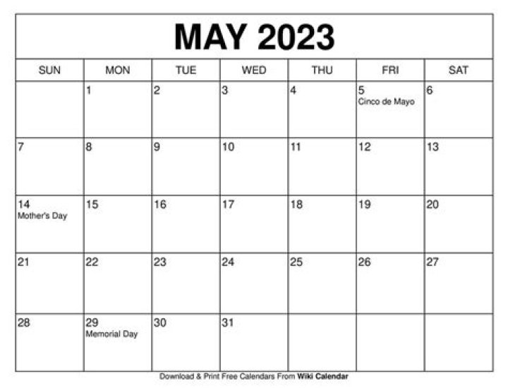 May 2023