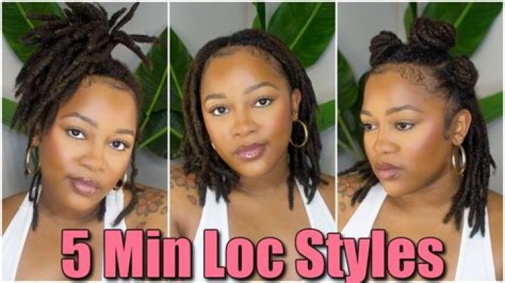 Medium length loc styles locs locstyles locstylesforwomen Locs