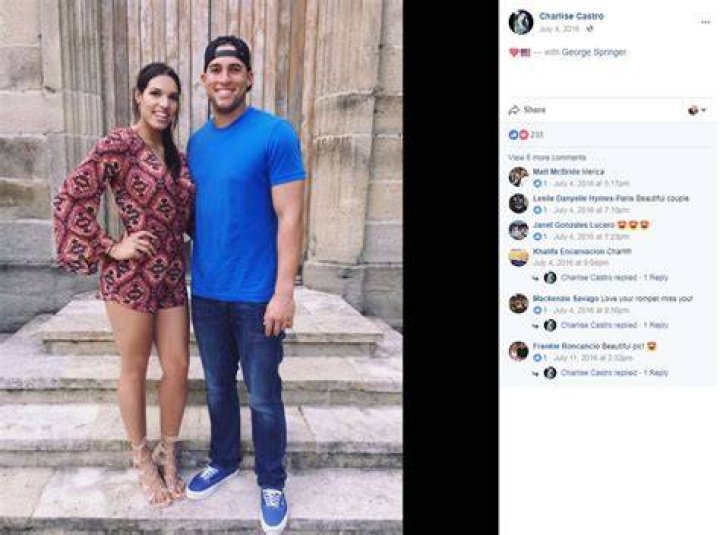 Meet Charlise Castro, Springer's fiancée and former softball star