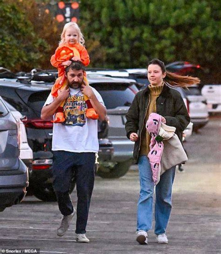 Mia Goth, Shia LaBeouf & his mother on March 28th, 2016 .. Shia