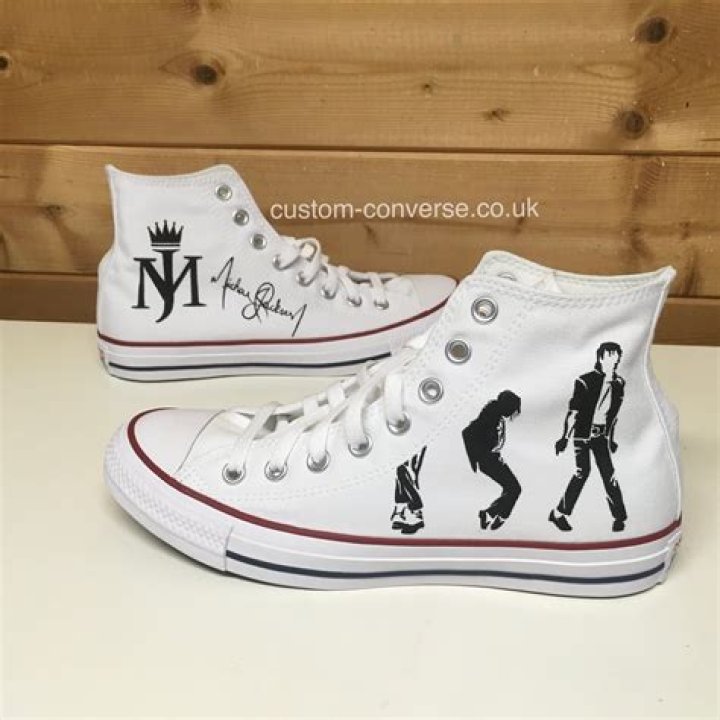 Michael Jackson Converse Hi Black Hip hop fashion, Michael