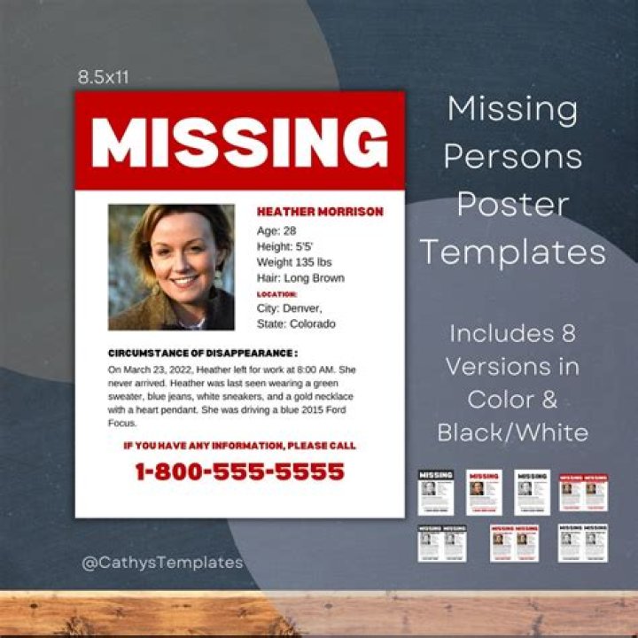 Missing Persons Poster Ohio Attorney General Dave Yost