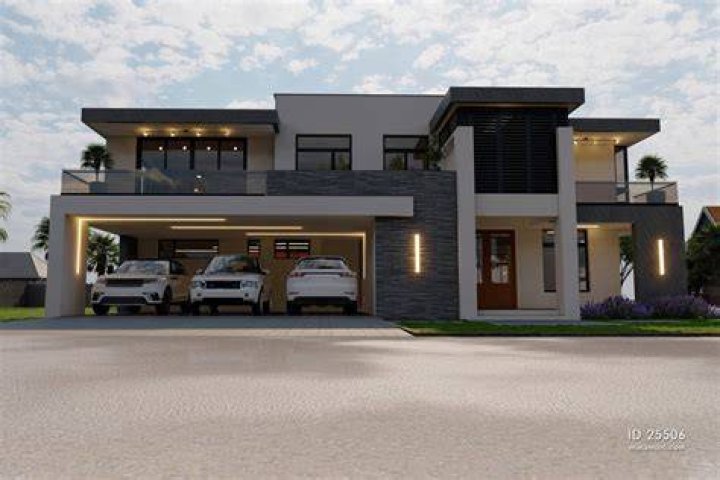 Modern 5 Bedroom Double Storey House ID 25506 House Plans by Maramani