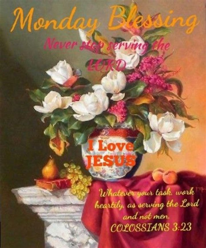 Monday blessings by Rosalinda Alcantara on Monday blessings Monday