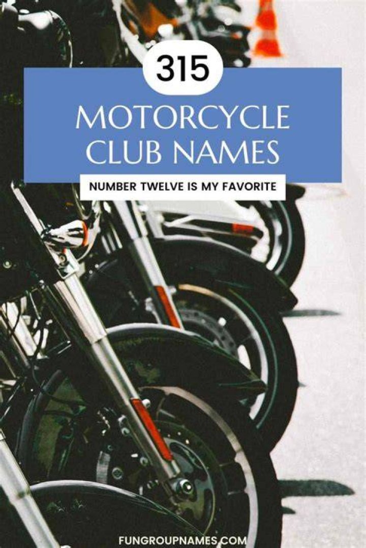 motorcycle club name Motorcycle clubs, Book quotes, Funny names