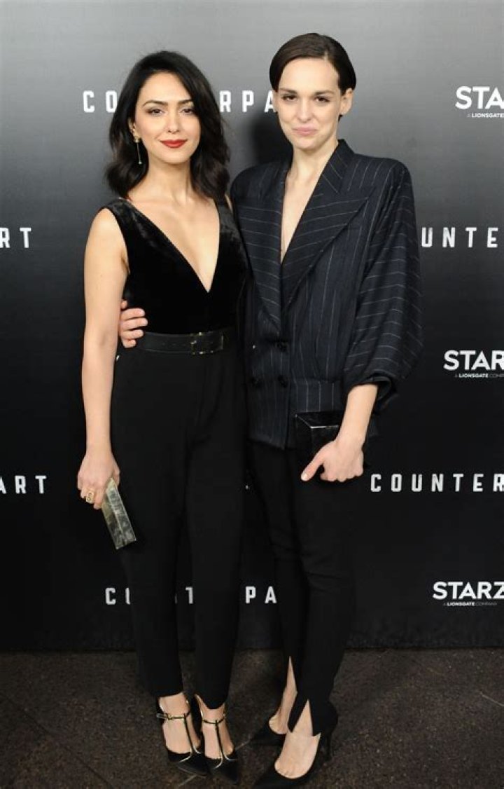 NAZANIN BONIADI and SARA SERRAIOCCO at Counterpart Premiere in Los