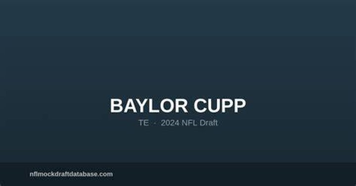 NFL Draft Profile Baylor Cupp, Tight End, Texas Tech Red Raiders