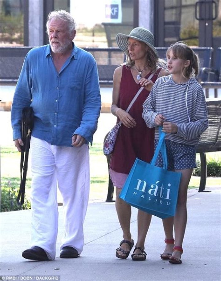 Nick Nolte, 77, enjoys a casual Sunday with wife Clytie and daughter
