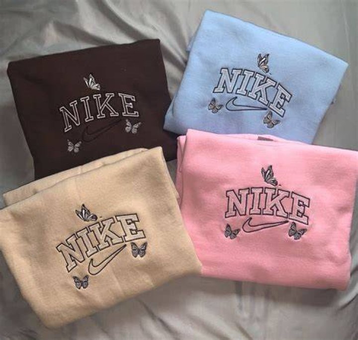 Nike Butterfly Crewneck Sweatshirt Nike embroidered crewneck Etsy in