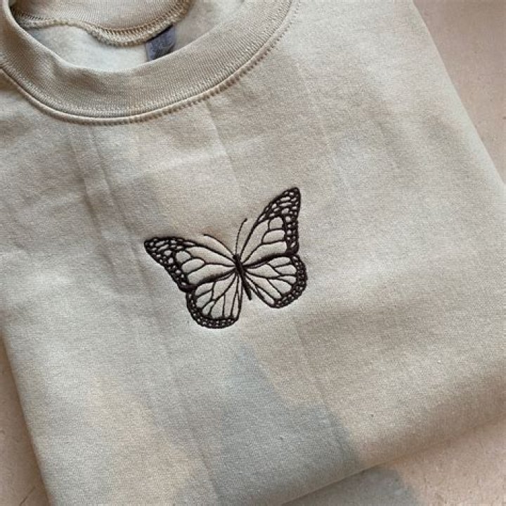 Nike Butterfly Embroidered Sweatshirt Etsy