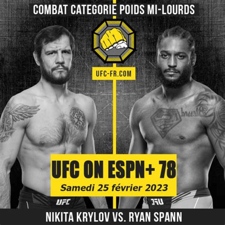 Nikita Krylov vs. Ryan Spann set to headline Feb. 25 UFC event MMA