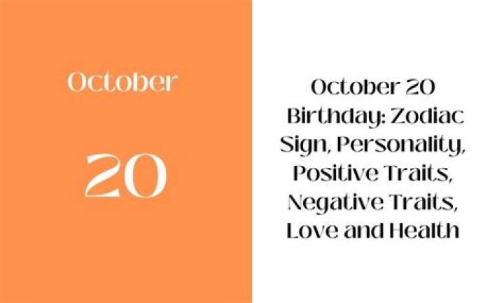 October 20 Zodiac Sign, Personality Traits, Compatibility, and More