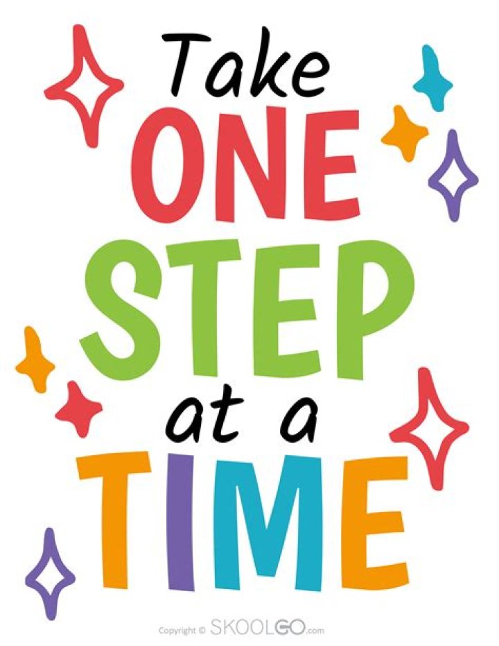 One step at a time. Jesus is the author and perfecter of your faith