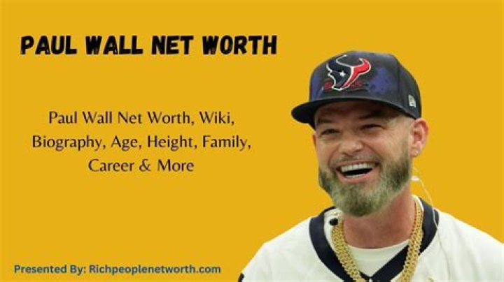Paul Wall&rsquo;s Wiki Net Worth, Wife, Son, Kids, Body, Now, Family, Money