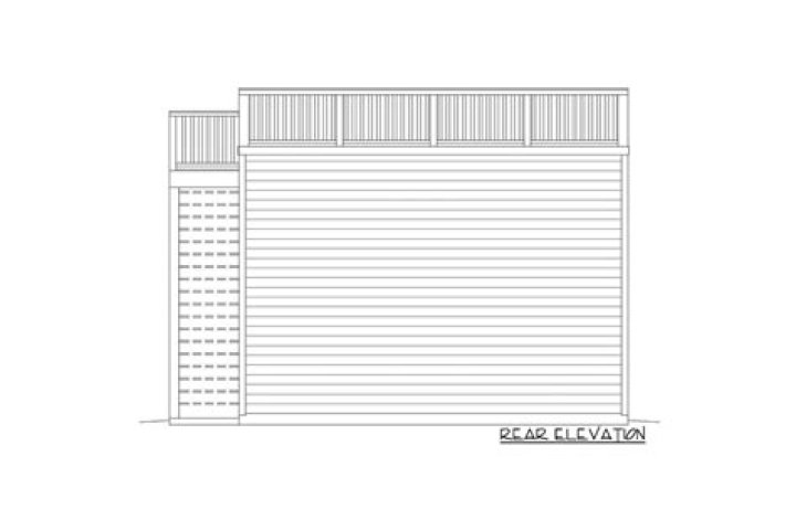 Plan 68705VR Detached Garage Plan with Rooftop Deck Garage plans