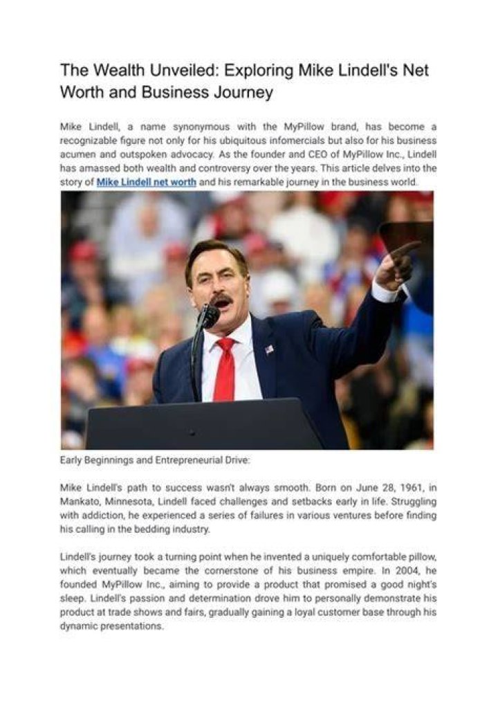PPT The Wealth Unveiled_ Exploring Mike Lindell's Net Worth and