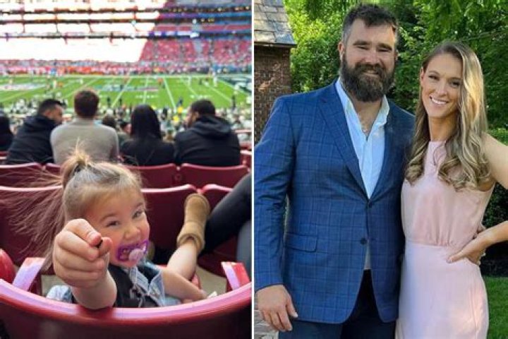 Pregnant Kylie Kelce Shares Photos of Daughters at Super Bowl 'At