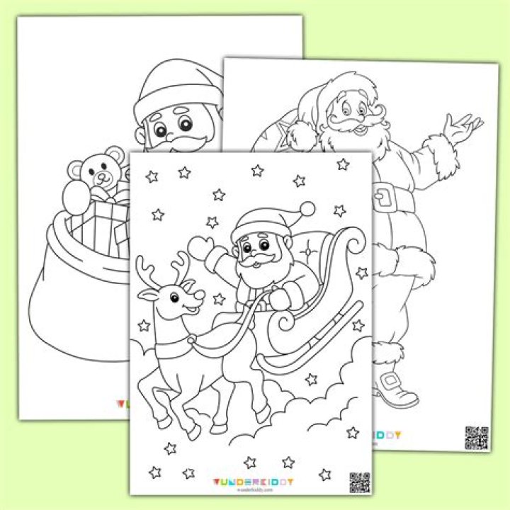 PreLinen Christmas SANTA CLAUS TOUCHES HIS NOSE AB4728 Topics
